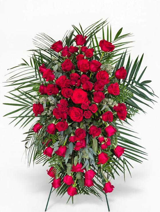 Standing Red Rose Tribute