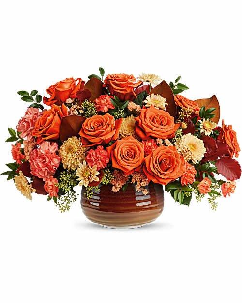 Rustic Ember Fall Centerpiece